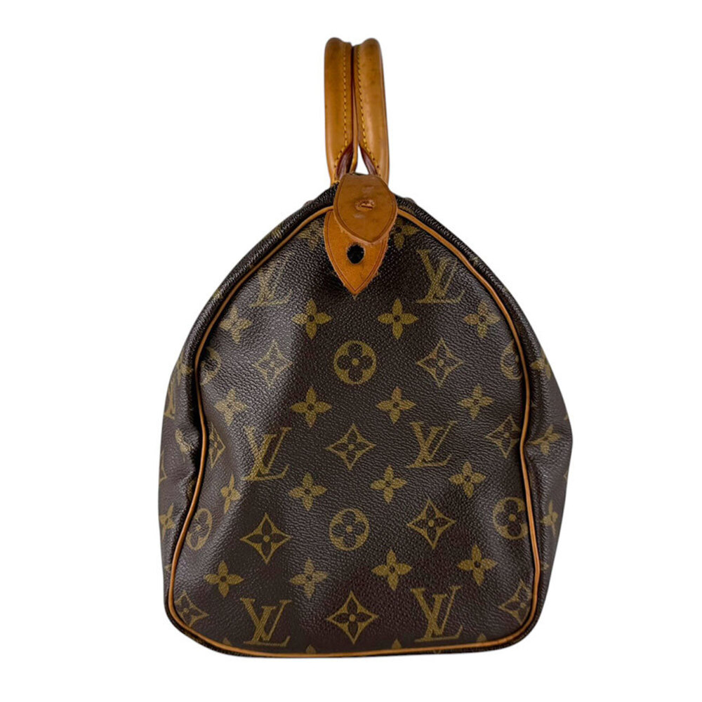 LOUIS VUITTON Brown Monogram Canvas Speedy 30 Bag - Picture 2 of 14